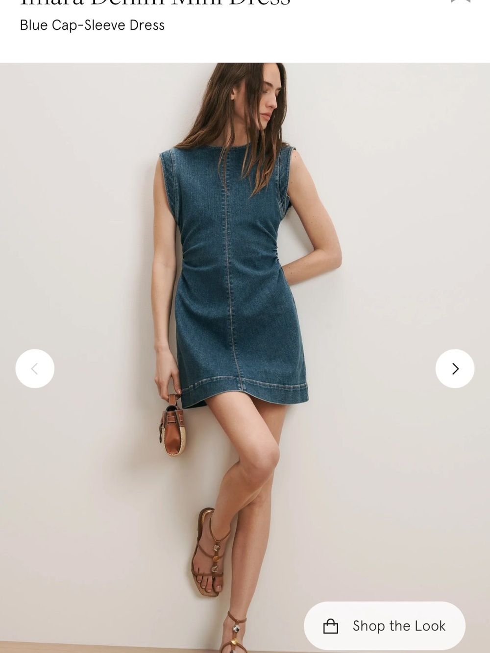 NWT Veronica Beard denim mini dress size 4